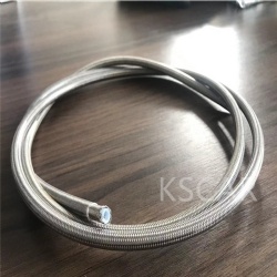 1/8摩托车pvc包塑不锈钢丝编织铁氟龙内芯儿刹车制动钢喉油管