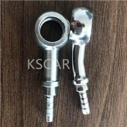 直20度25度30度45度60度70度90度刹车制动钢喉油管鱼眼班卓扣压接头