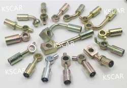 DOT SAE J1401 FMVSS106 Standard 1/8 Hydraulic Brake Hose Line Rubber Brake Hose Fish Eye Banjo Terminal Joint Connector Crimp Fittings