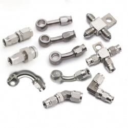 AN3 Motorcycle Motor Bike Hydraulic Brake Oil Hose Line Banjo Fitting m10x1 3/8-24 female 3 way male stainless Steel 10mm New Fittings